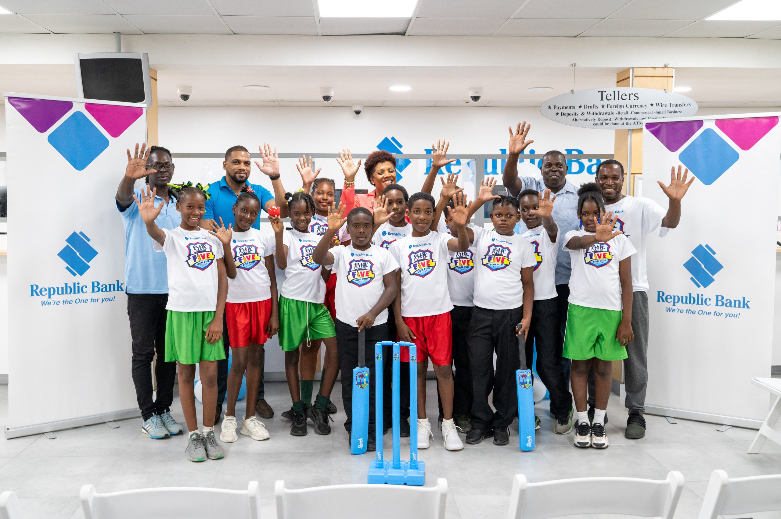 Republic Bank Launches Third Year of Its ‘Five for Fun’ Youth Cricket Initiative