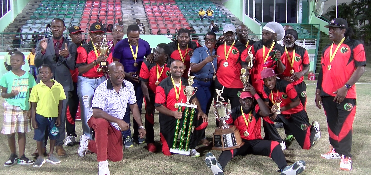 Cricket St. Kitts Lift Leewards Masters’ Trophy for The First Time