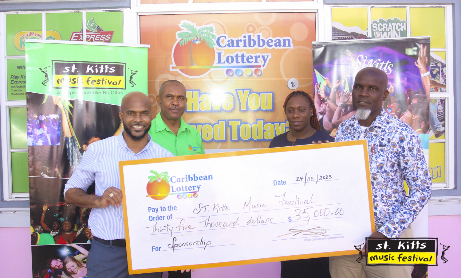 Caribbean Lottery Stands with St. Kitts Music Festival