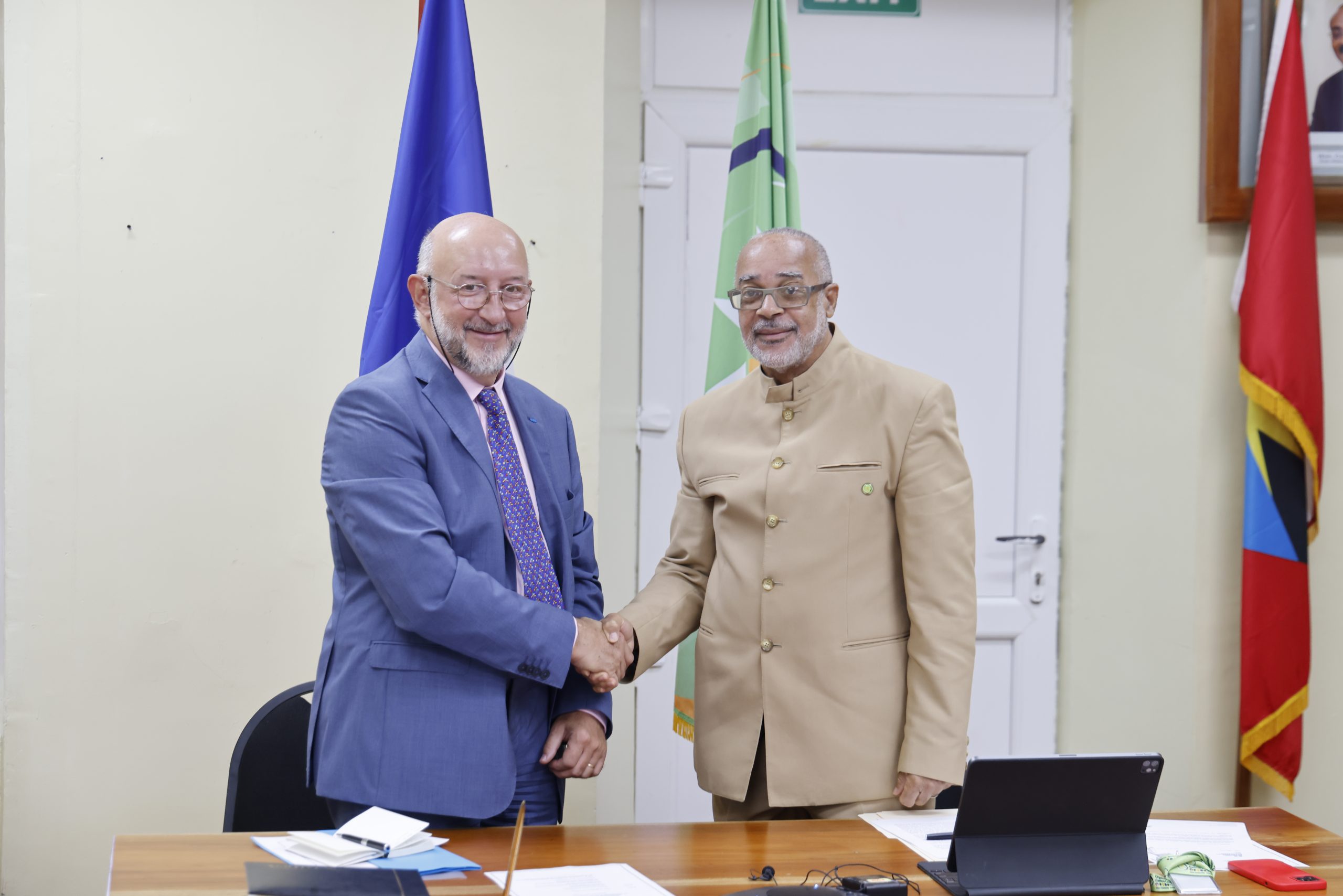 Ambassador of France to the OECS presents his Credentials