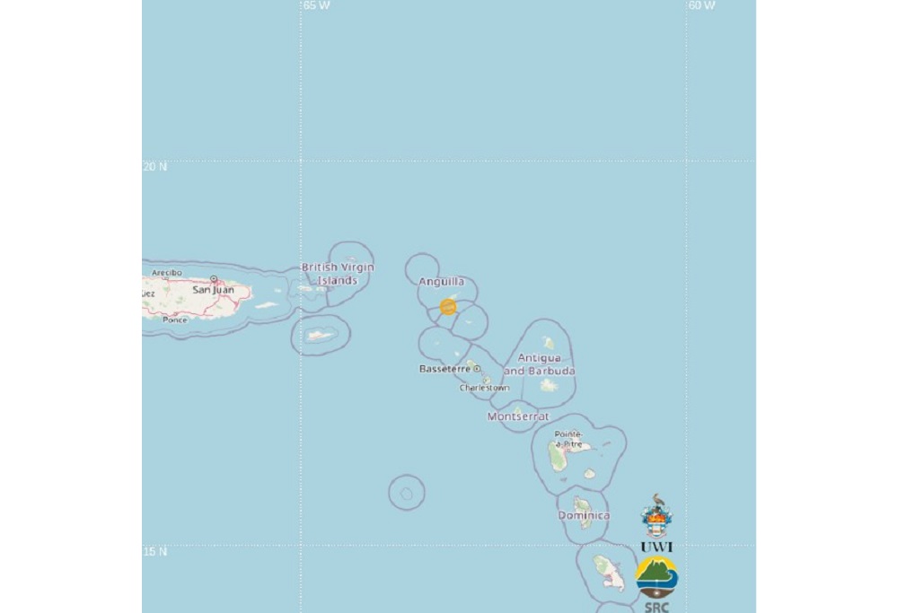 Earthquake recorded near St Kitts and Nevis