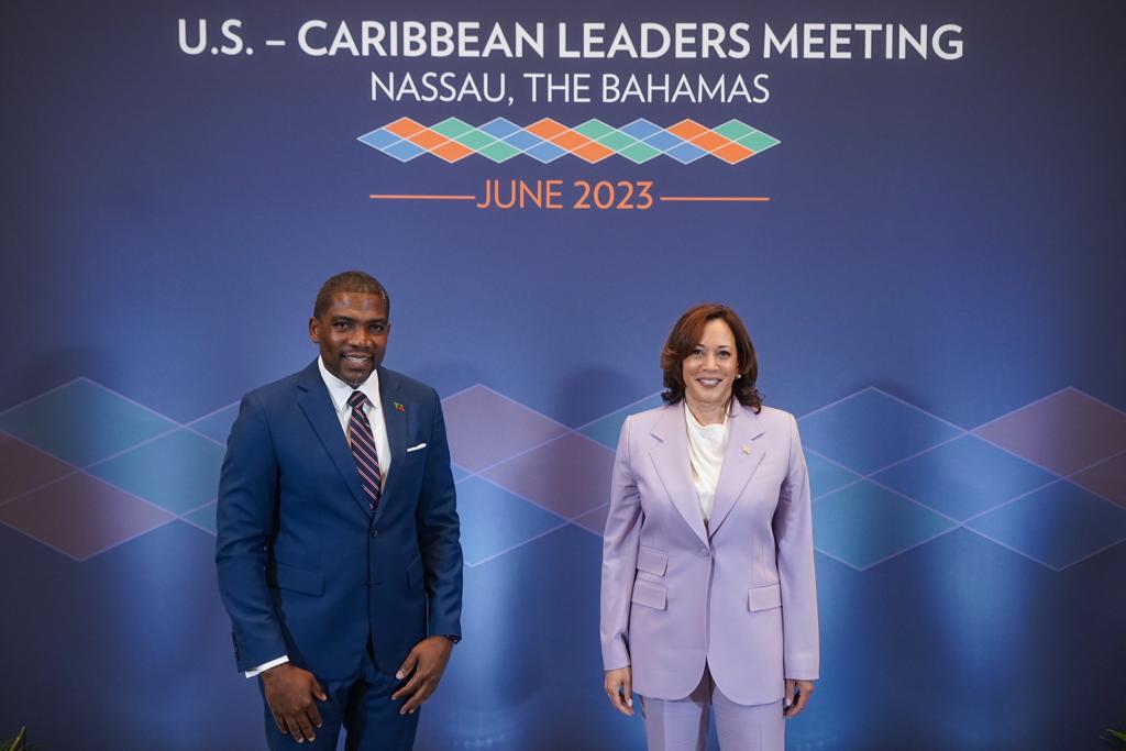 PM Drew Discusses the Issue of Crime and Violence at the U.S. – Caribbean Leaders Meeting