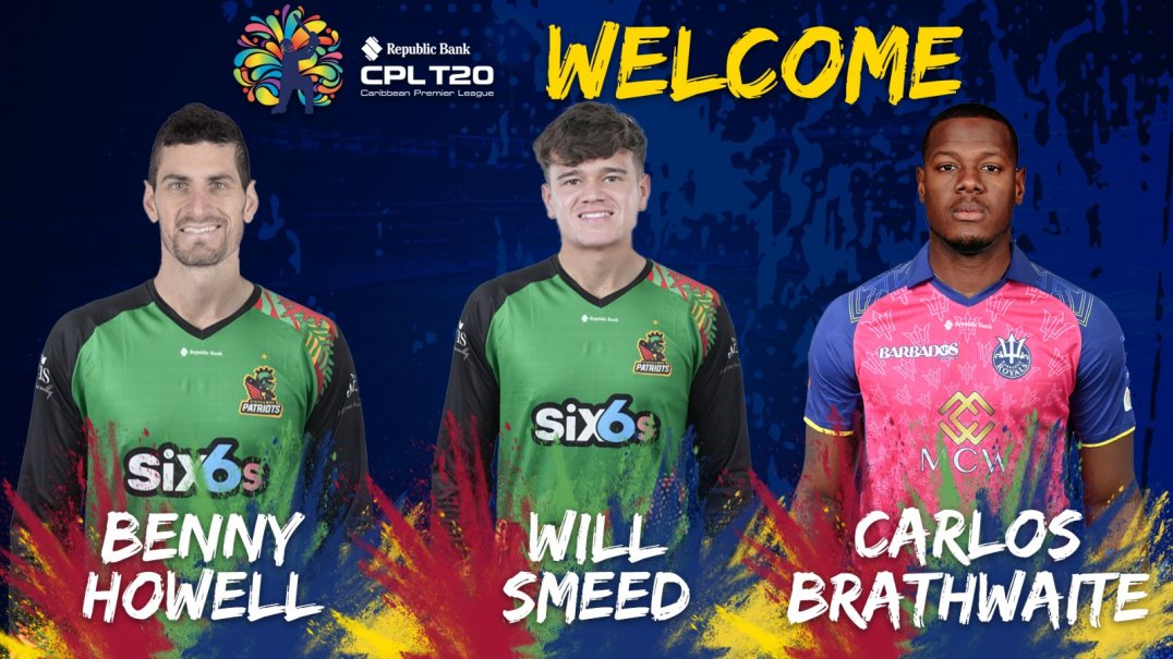 Brathwaite, Smeed and Howell to Play CPL