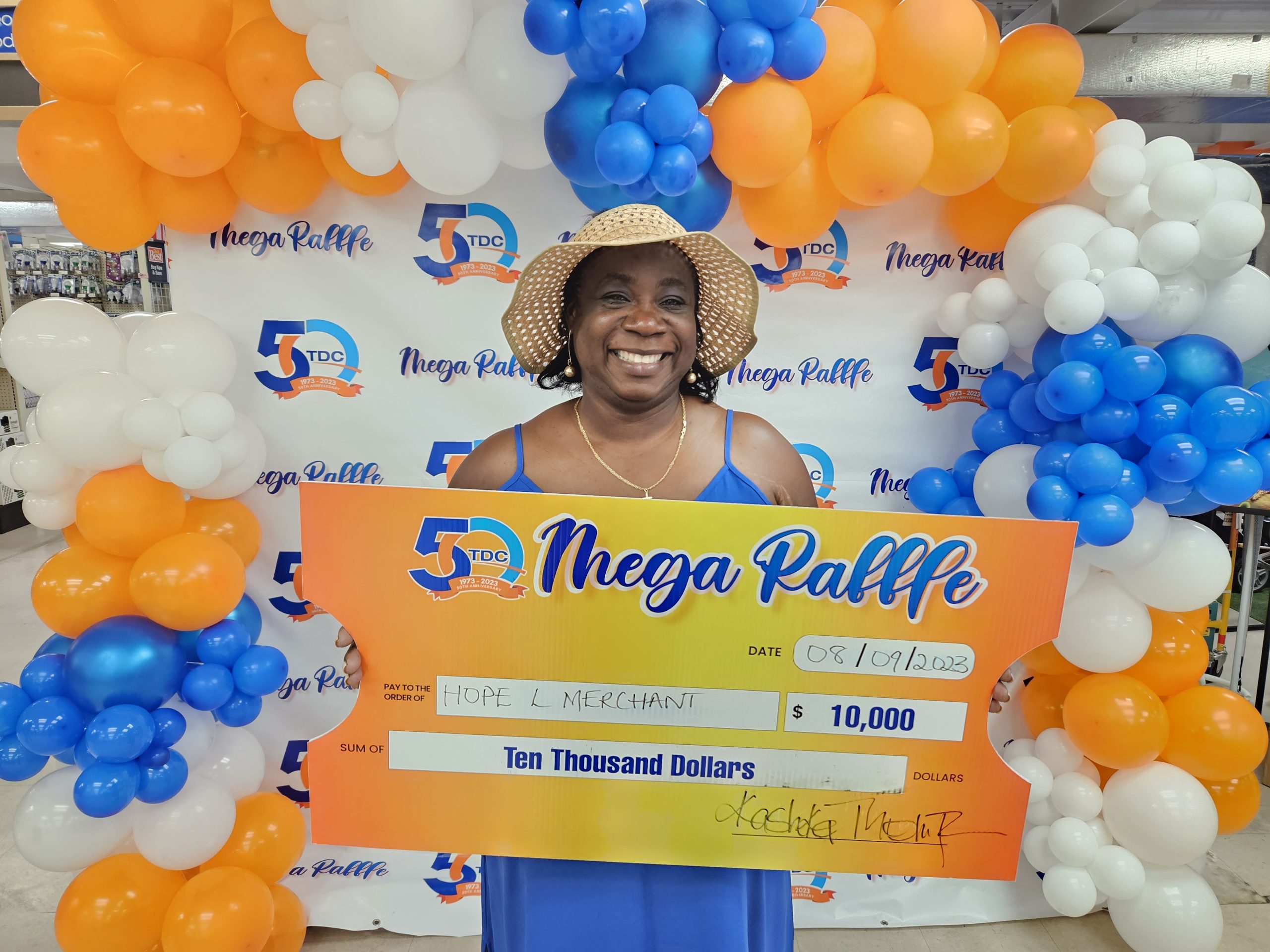Nevisian Wins EC$10,000.00 In TDC’s Second $50K Mega Raffle Draw