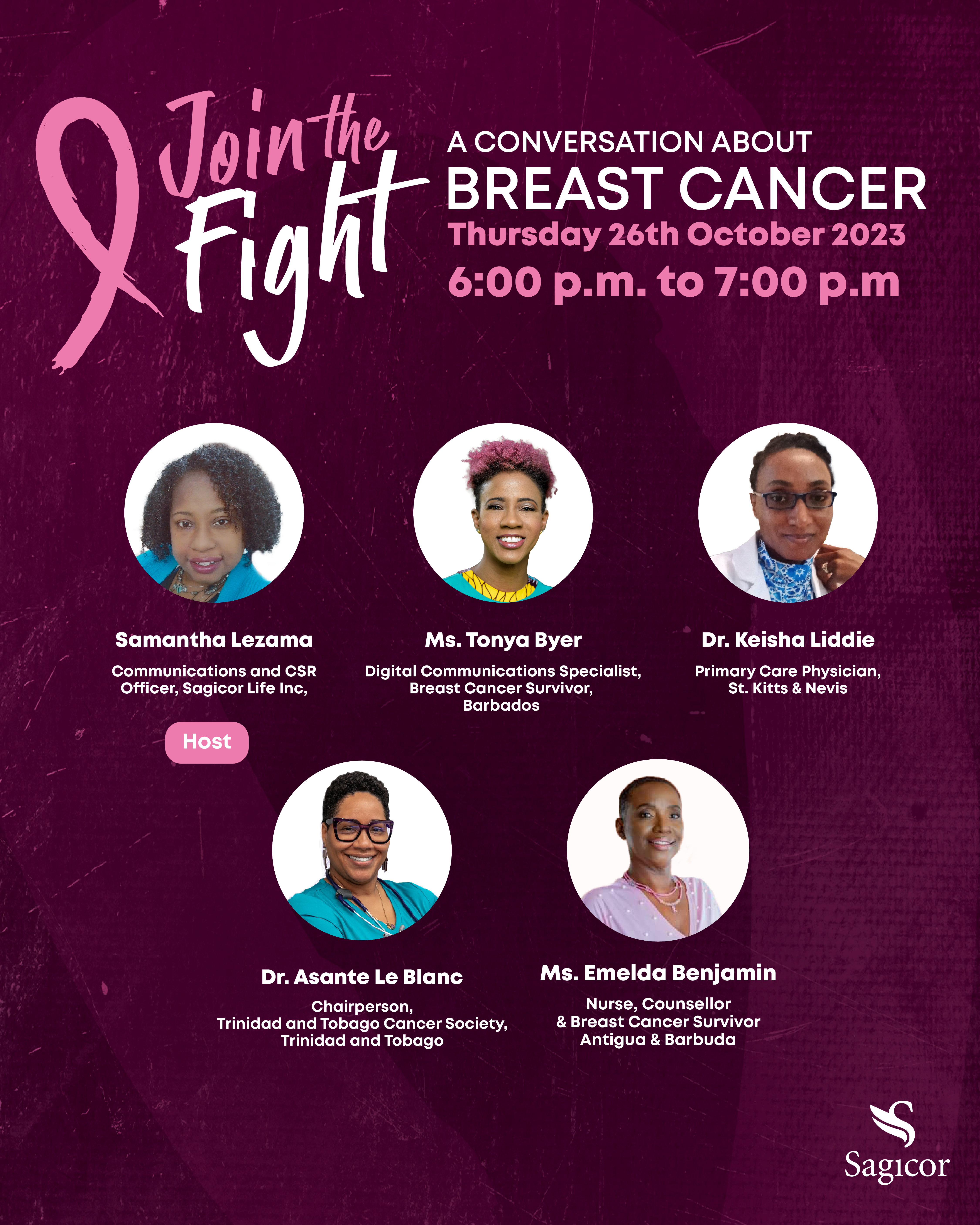 Sagicor hosts webinar about building communities of support for breast cancer on Thursday 26th