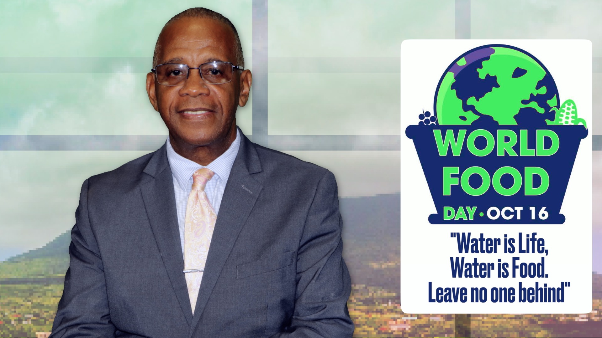 The Honourable Eric Evelyn Minister of Agriculture in the Nevis Island Administration  World Food Day Address 2023  October 16, 2023