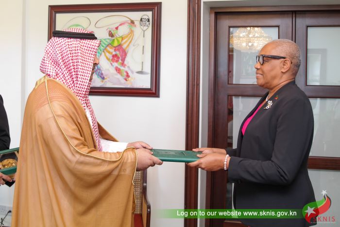 Ambassador Of the Kingdom of Saudi Arabia Presents Credentials to St. Kitts And Nevis