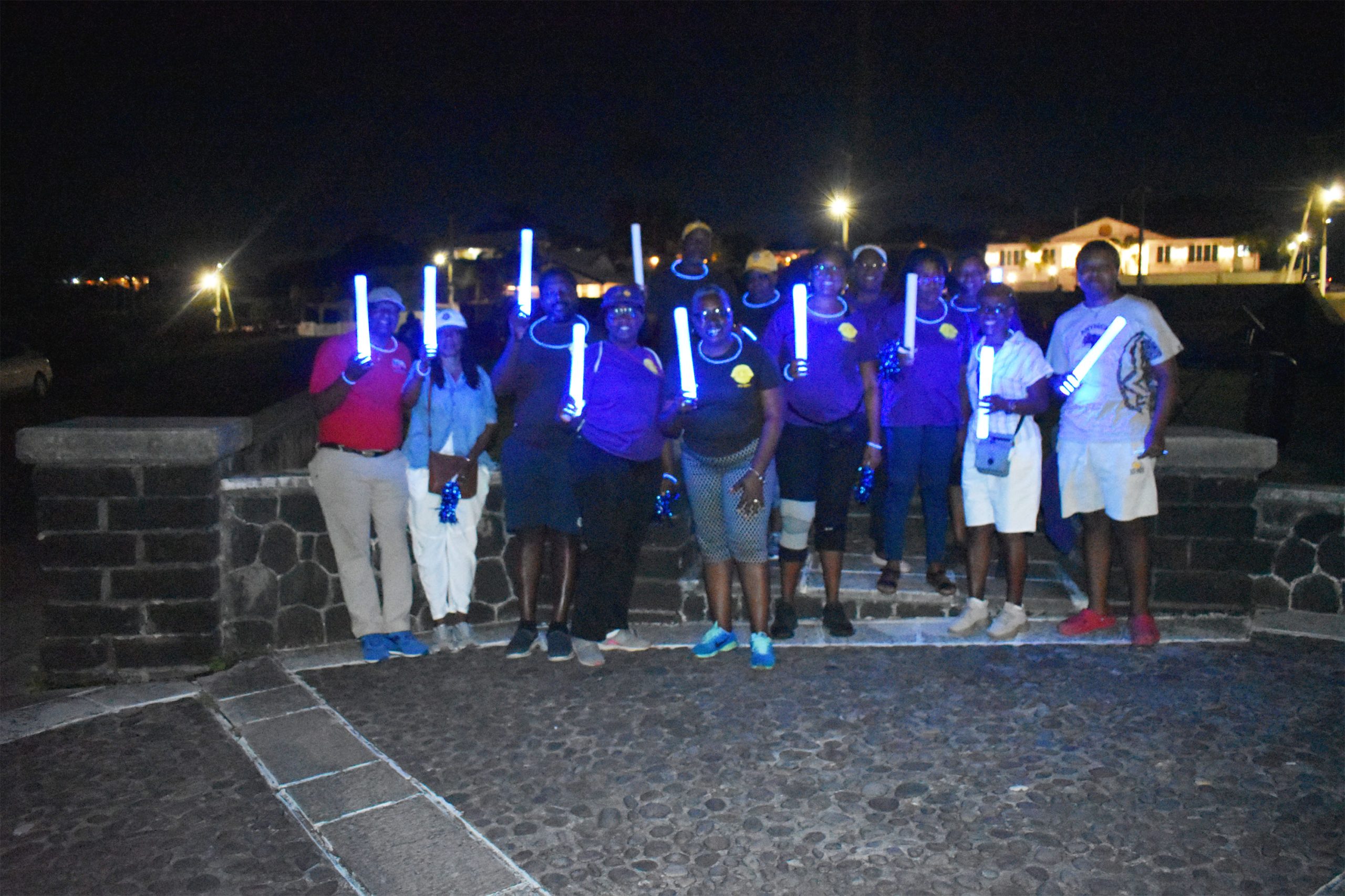 Diabetes Awareness Takes Centre Stage on St. Kitts Basseterre Lions Club’s ‘Glow Walk’