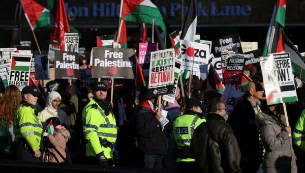 London: Protesters Demand Permanent Ceasefire in Gaza