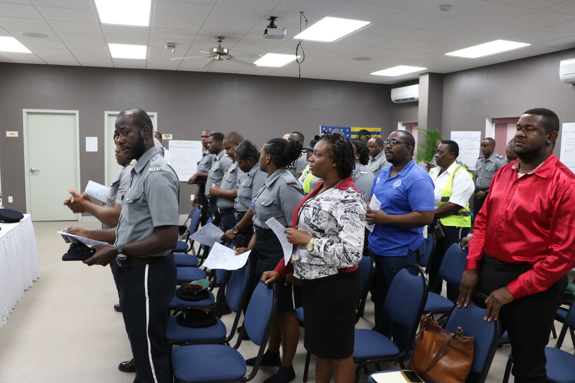 RSCNPF Division C Nevis hosts 2024 New Year Service
