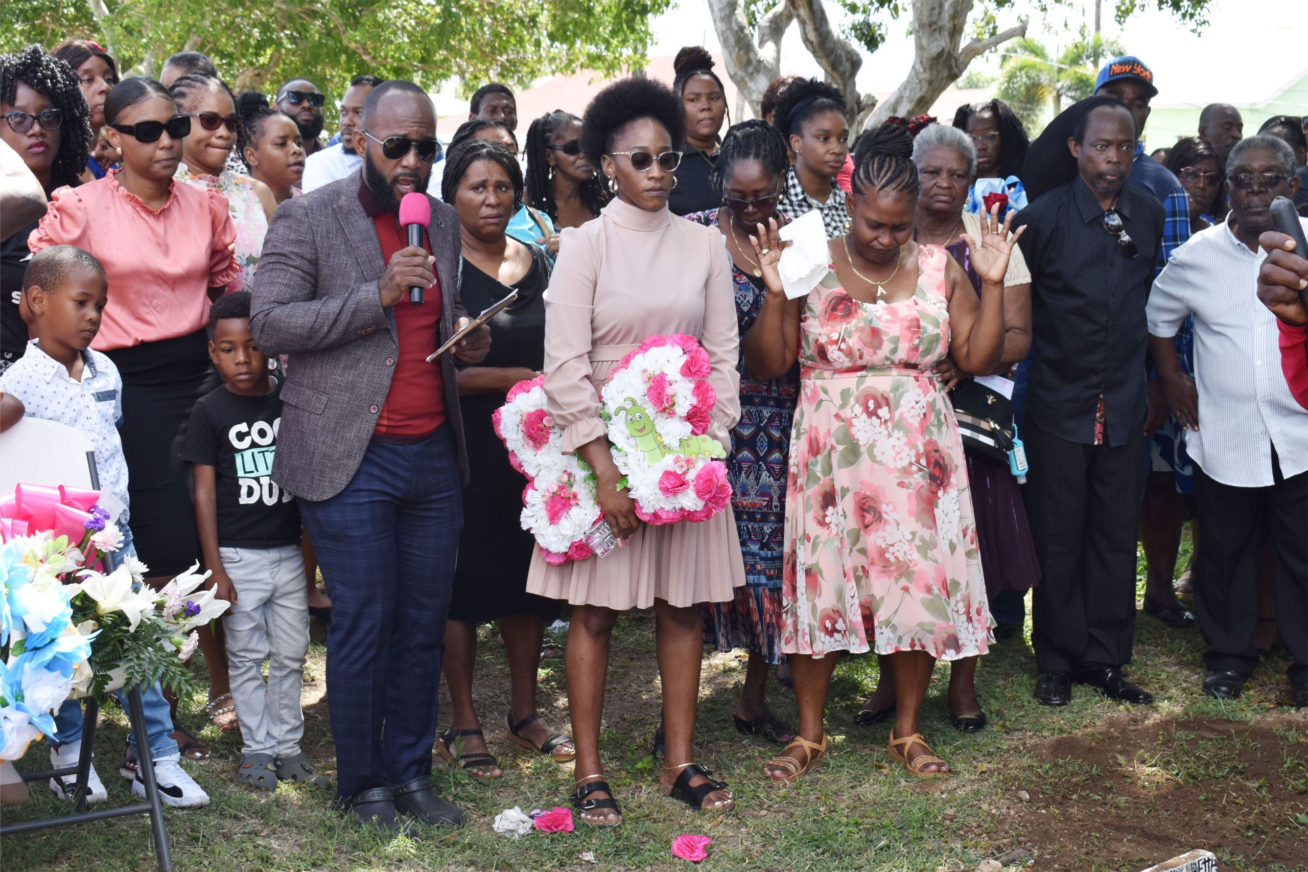 PM Drew Calls for Family Support as Calaysia and Kevon Caines are Laid to Rest.