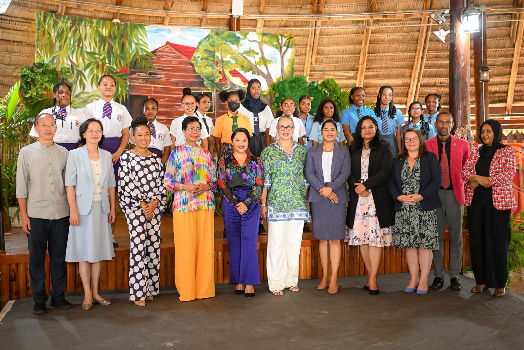 First Lady Diani Prince Drew Joins Fellow First Ladies at Menstrual Hygiene Initiative on the Sidelines of CARICOM Heads Meeting