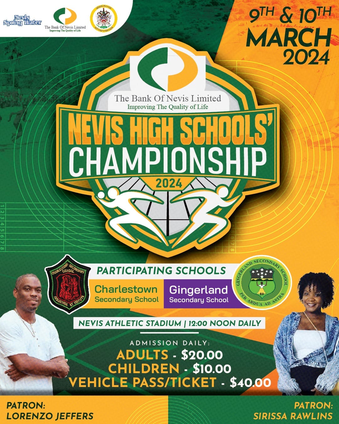 Athletics : CSS Lions -Champions of Bank of Nevis Inter High School Show Down