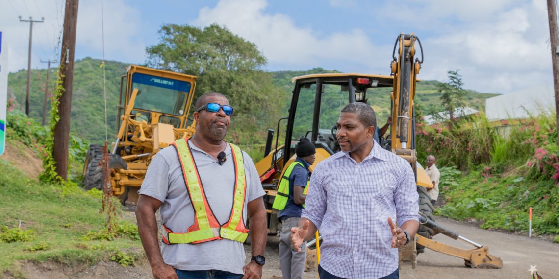 Prime Minister Dr Drew Expresses Satisfaction with Ongoing Efforts to Restore the St. Peter’s Main Road and F.T. Williams Highway