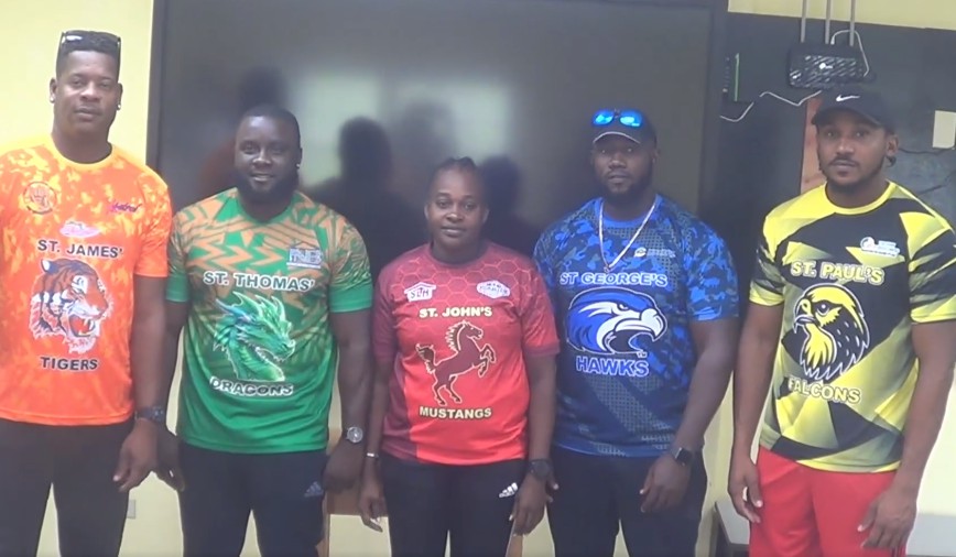 Five Parishes Relay Competition Sponsors Present Shirts