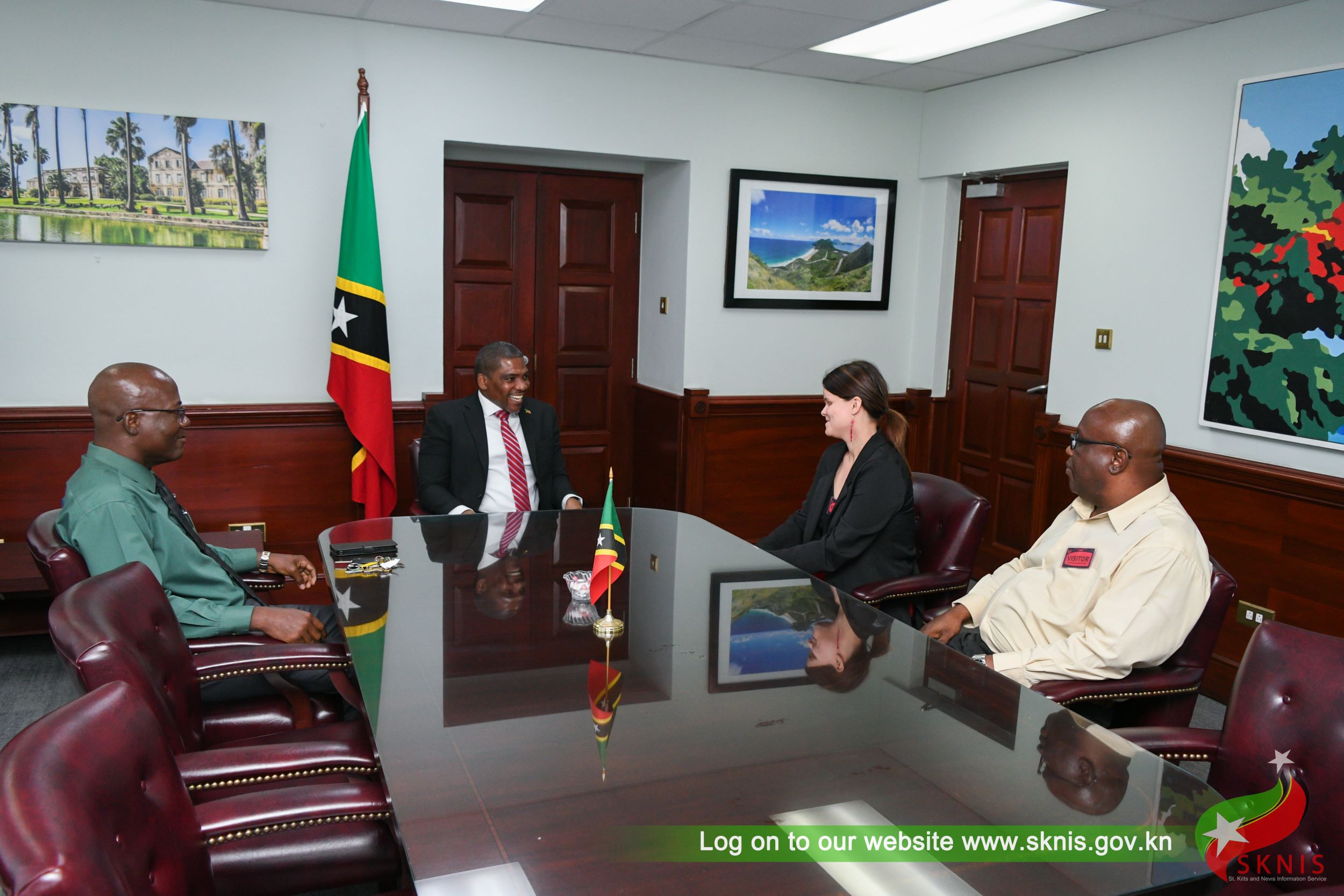 PM Drew Hosts Cordial Meeting with International Affairs Coordinator from the Chamber of Crafts, Flensburg, Germany