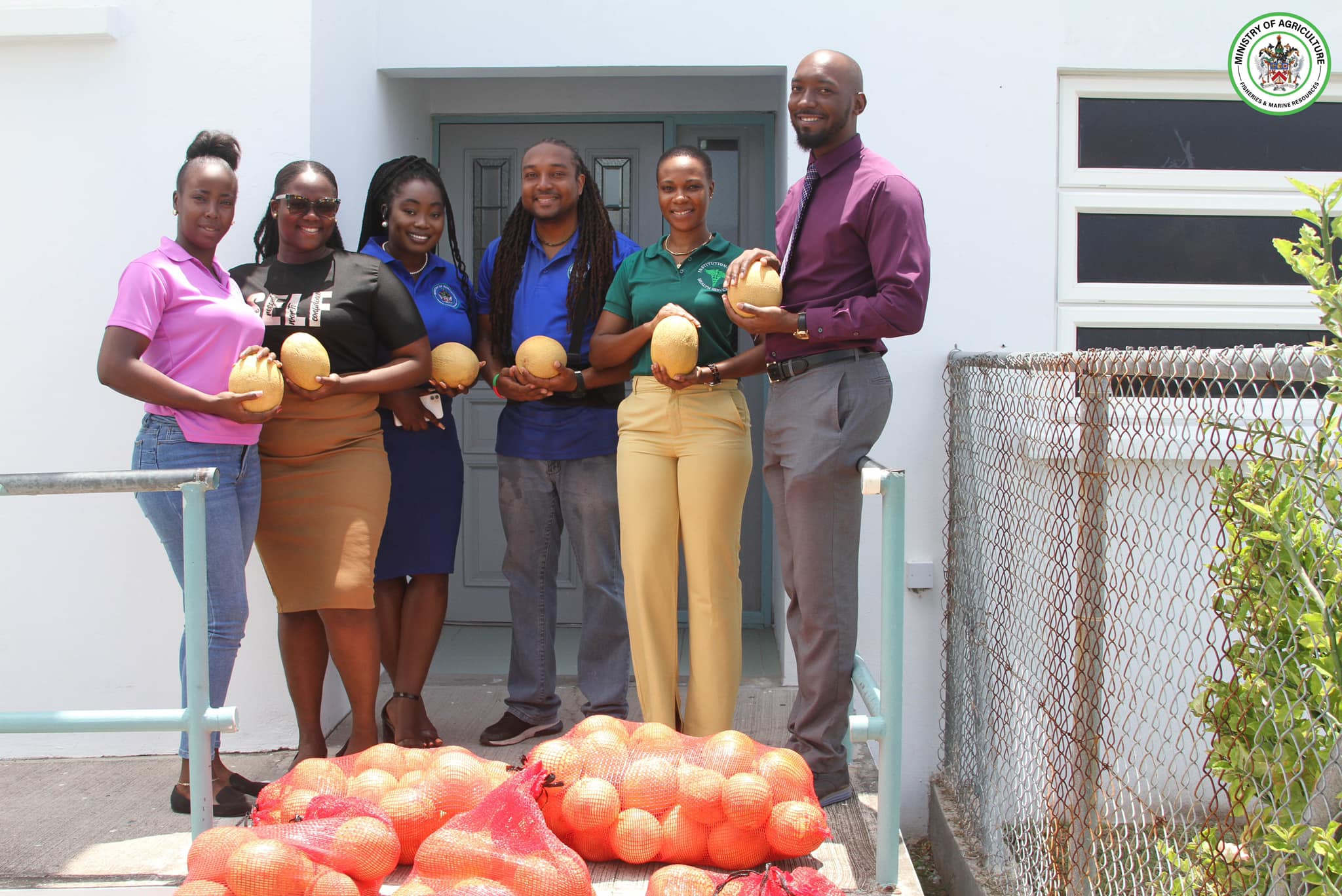 Dept Of Agriculture Donates Over 600 LBS of Cantaloupes to Local Institutions in St. Kitts