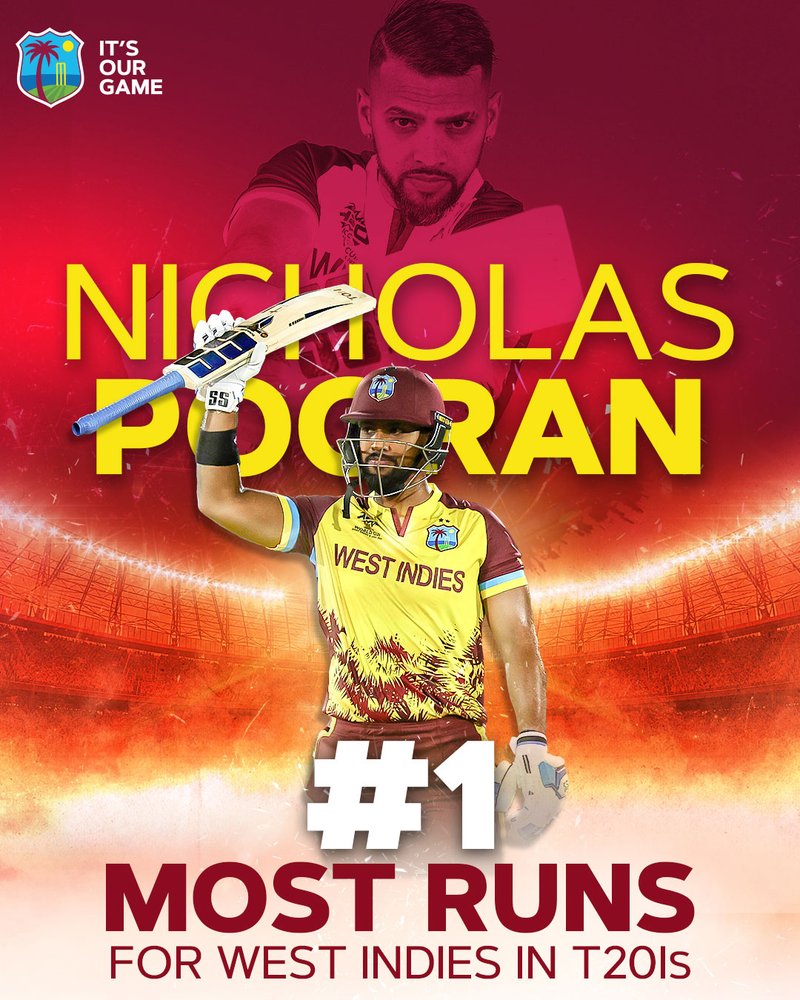 Nicholas Pooran Overtakes Chris Gayle as Leading T20i Run-Scorer for The West Indies
