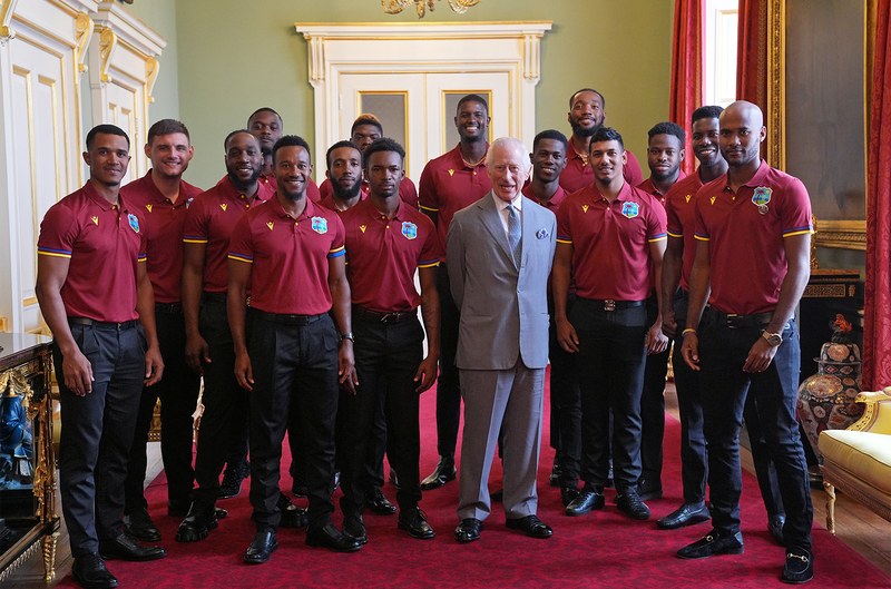 His Majesty the King Meets West Indies Cricket Team Ahead of First Test Match