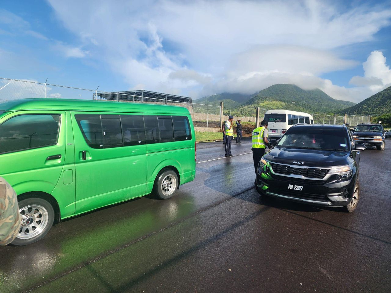Police Conduct Vehicle Check Point Operations in Division A to Enhance Road Safety