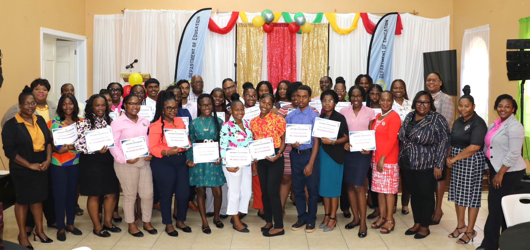Twenty-Six Young Persons Complete the Nevis Department of Education’s 2024 Prospective Teachers Course