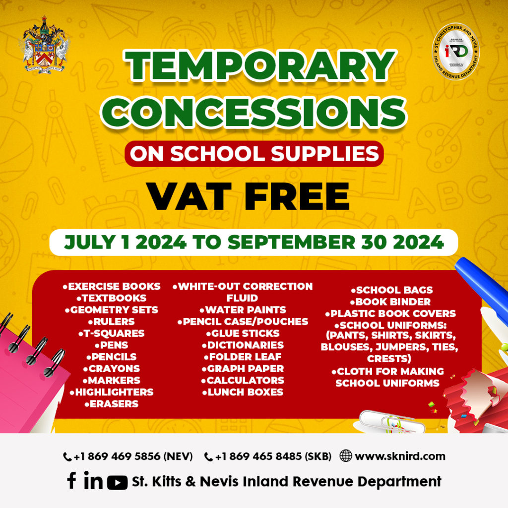 Tax Advisory- Treatment of Concession Items on Vat Returns Filed