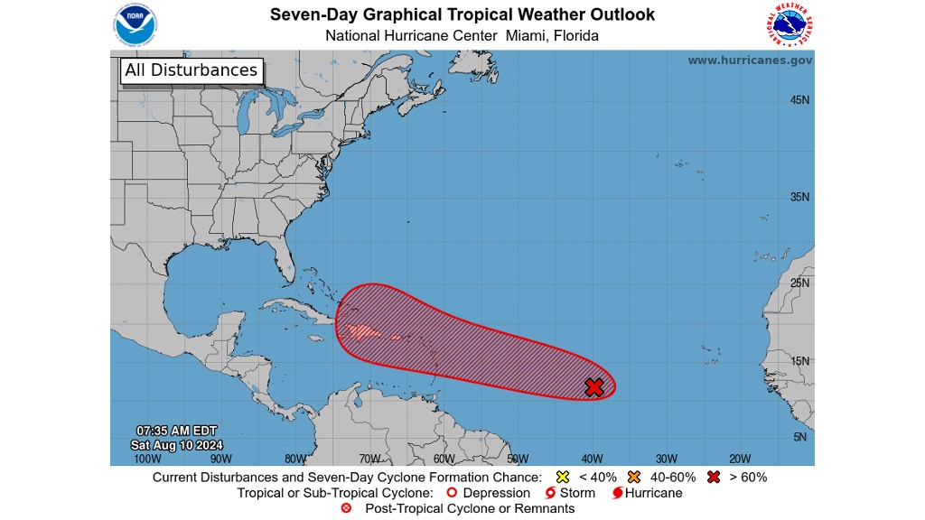 Tropical Depression Likely to Form Near Lesser Antilles Next Week