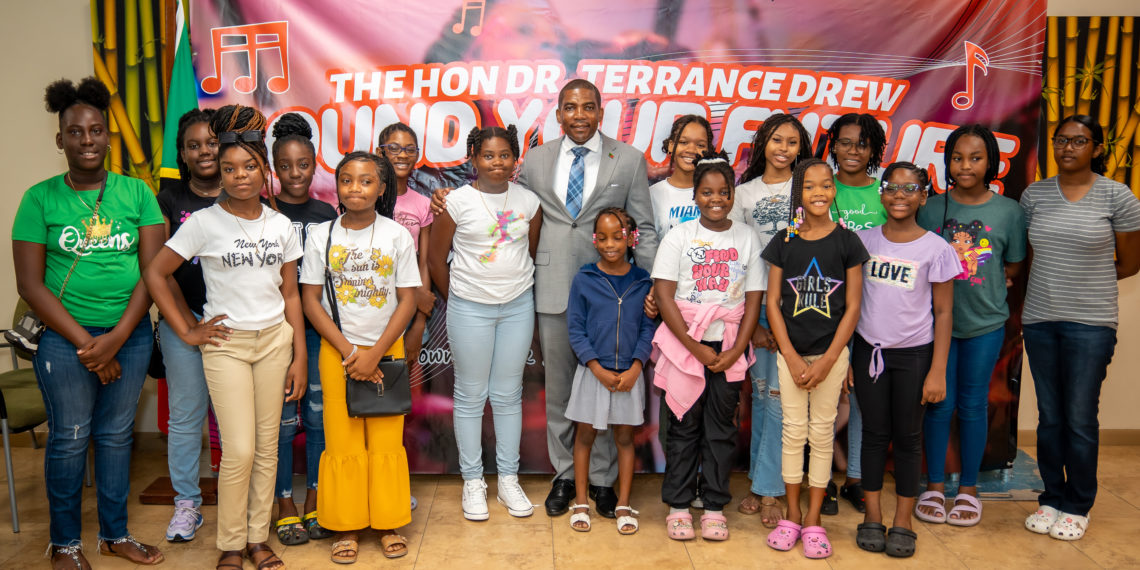 Prime Minister Dr Terrance Drew Launches The “Sound Your Future” Music Summer Camp 2024