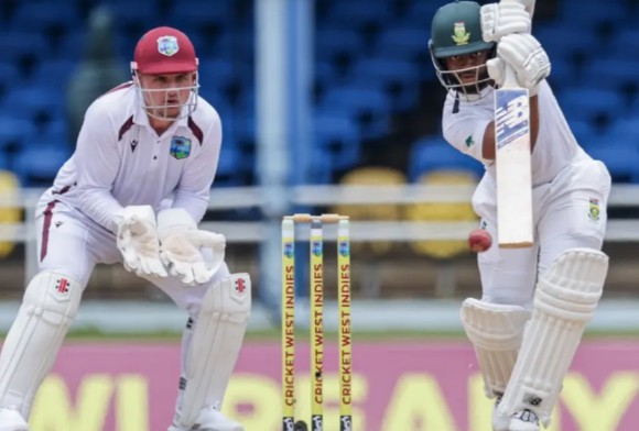 Warrican’s Late Strikes Keep WI In Contest After Fifties from Bavuma and De Zorzi
