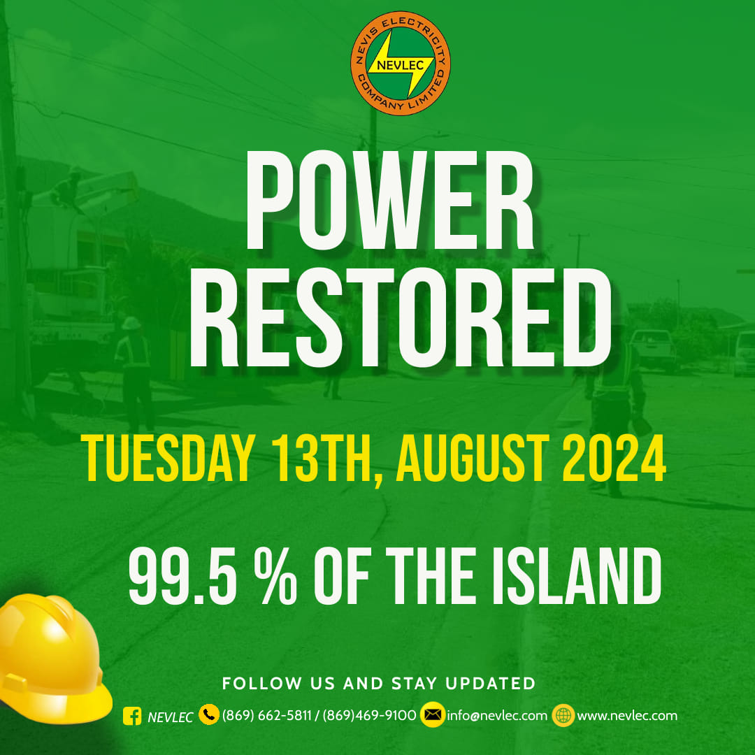 Preliminary Reports Indicate Minimal Disruption of Utilities, No Major Damage on Nevis Due to TS Ernesto