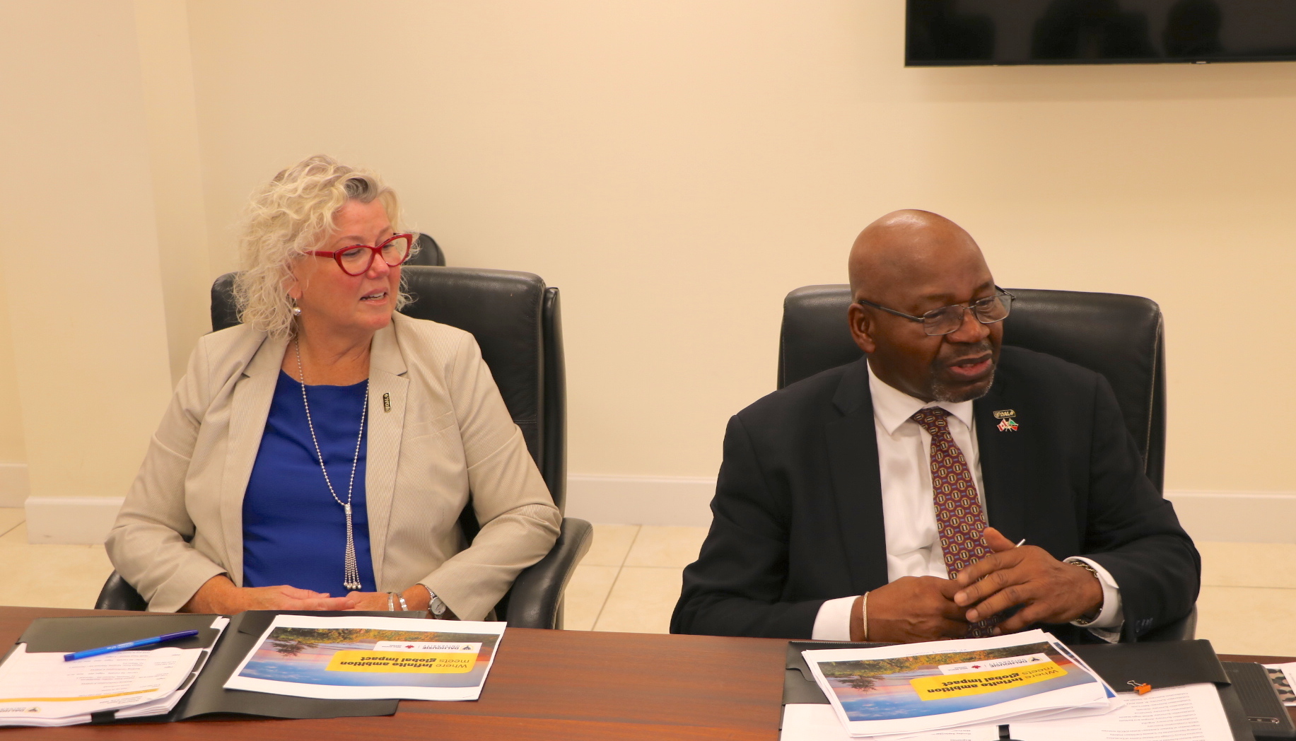 NIA Cabinet Meets with Representatives from Canada’s Dalhousie University to Discuss Study Opportunities for Nevisians