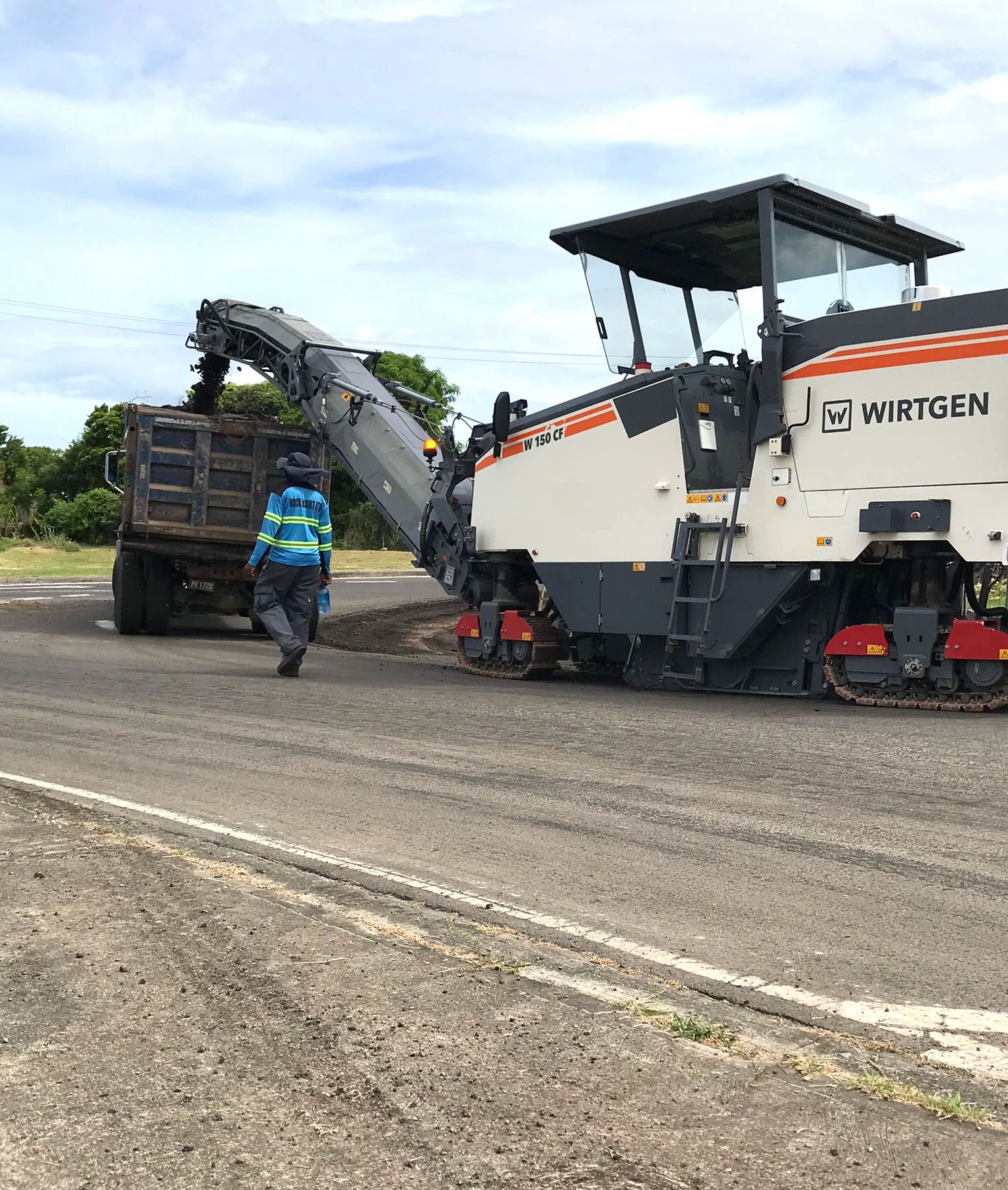 Nevis Public Works Department Provides Essential Equipment, Personnel for Major Road Project on St. Kitts