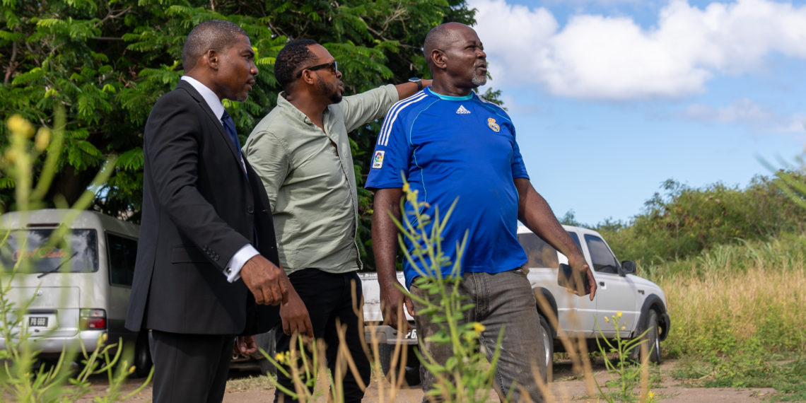 Prime Minister Dr Drew Pays Follow-Up Visit to Site for The Climate-Smart Hospital Where Lands Are Now Being Cleared
