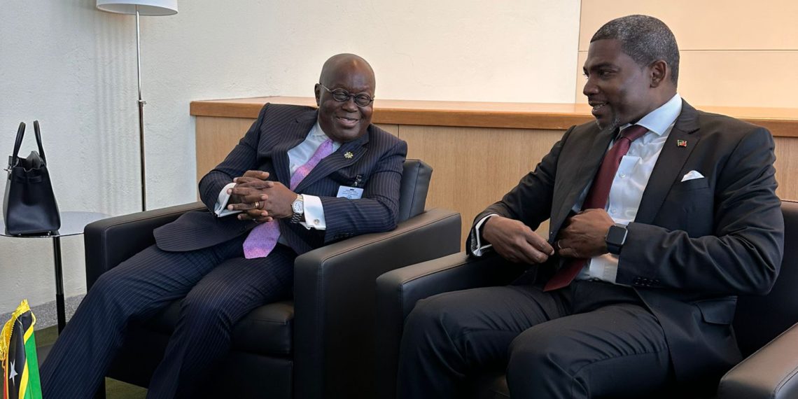 Prime Minister Dr Drew and Senior Minister Dr Douglas Hold Bilateral Talks with President Of Ghana