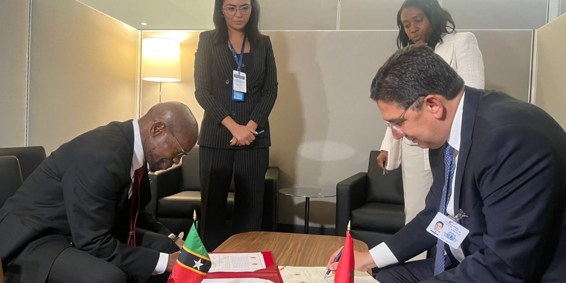 Minister Of Foreign Affairs, Dr Denzil Douglas Signs Roadmap of Cooperation with Morocco