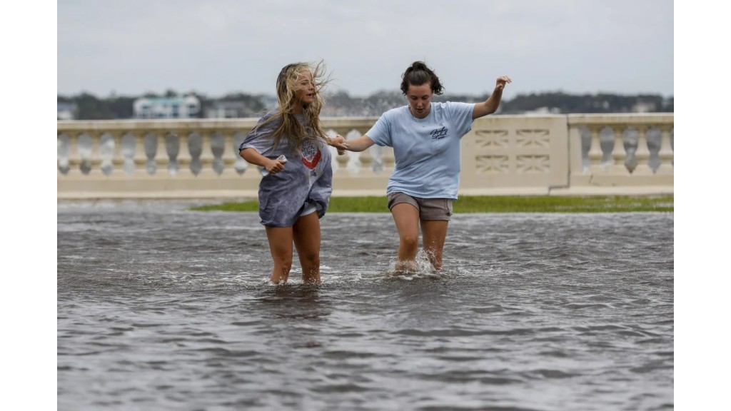 Hurricane Helene Makes Landfall in Northwestern Florida