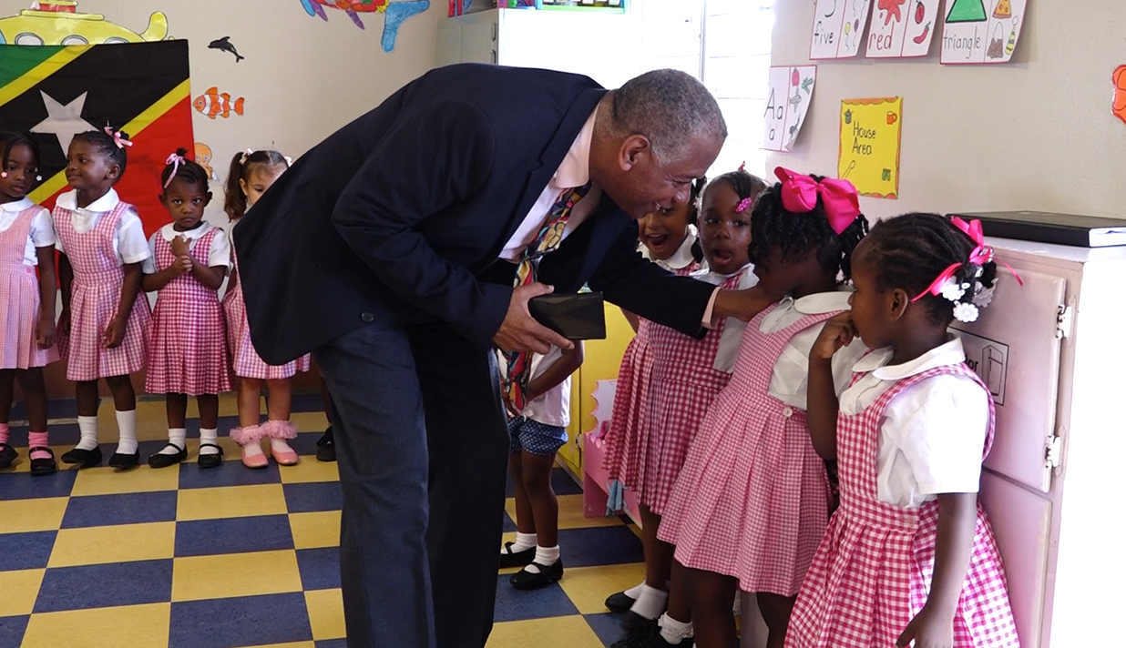 Deputy Premier Hon. Eric Evelyn Donates to Schools in His Constituency of St. George’s