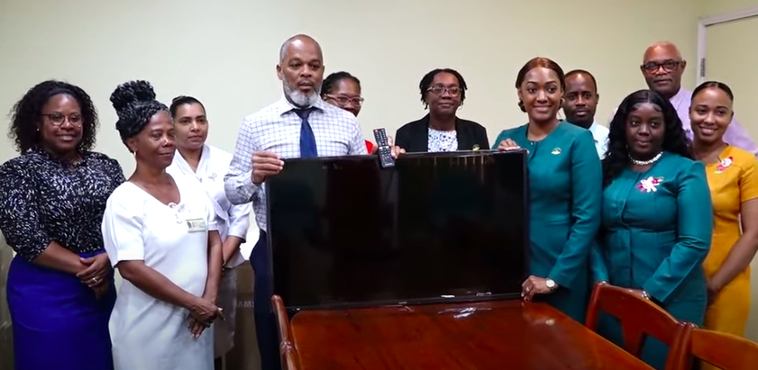 Nevis Cooperative Credit Union Donates Smart Televisions to Alexandra Hospital and Flamboyant Nursing Home