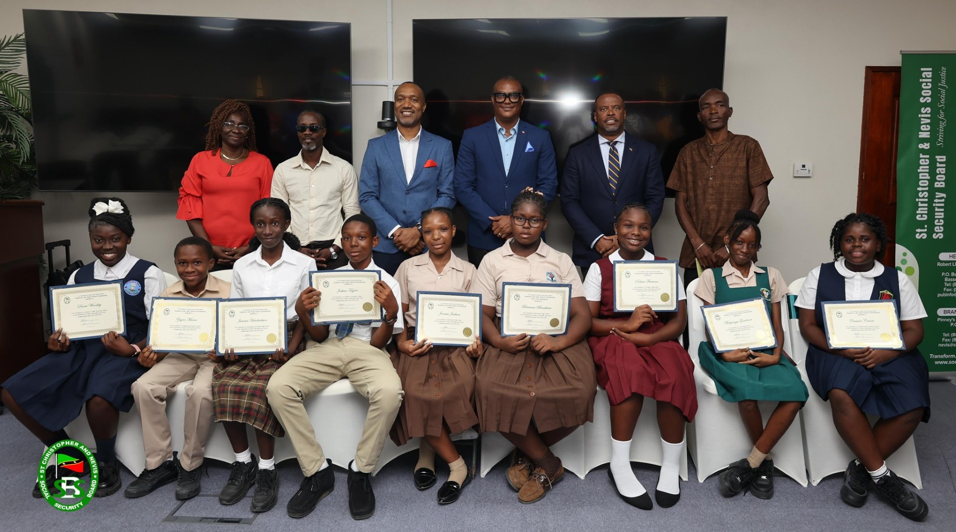 Nevisian students Cassiann Caines and Zayne Mintos awarded 2024 Susanna Lee High School Scholarships
