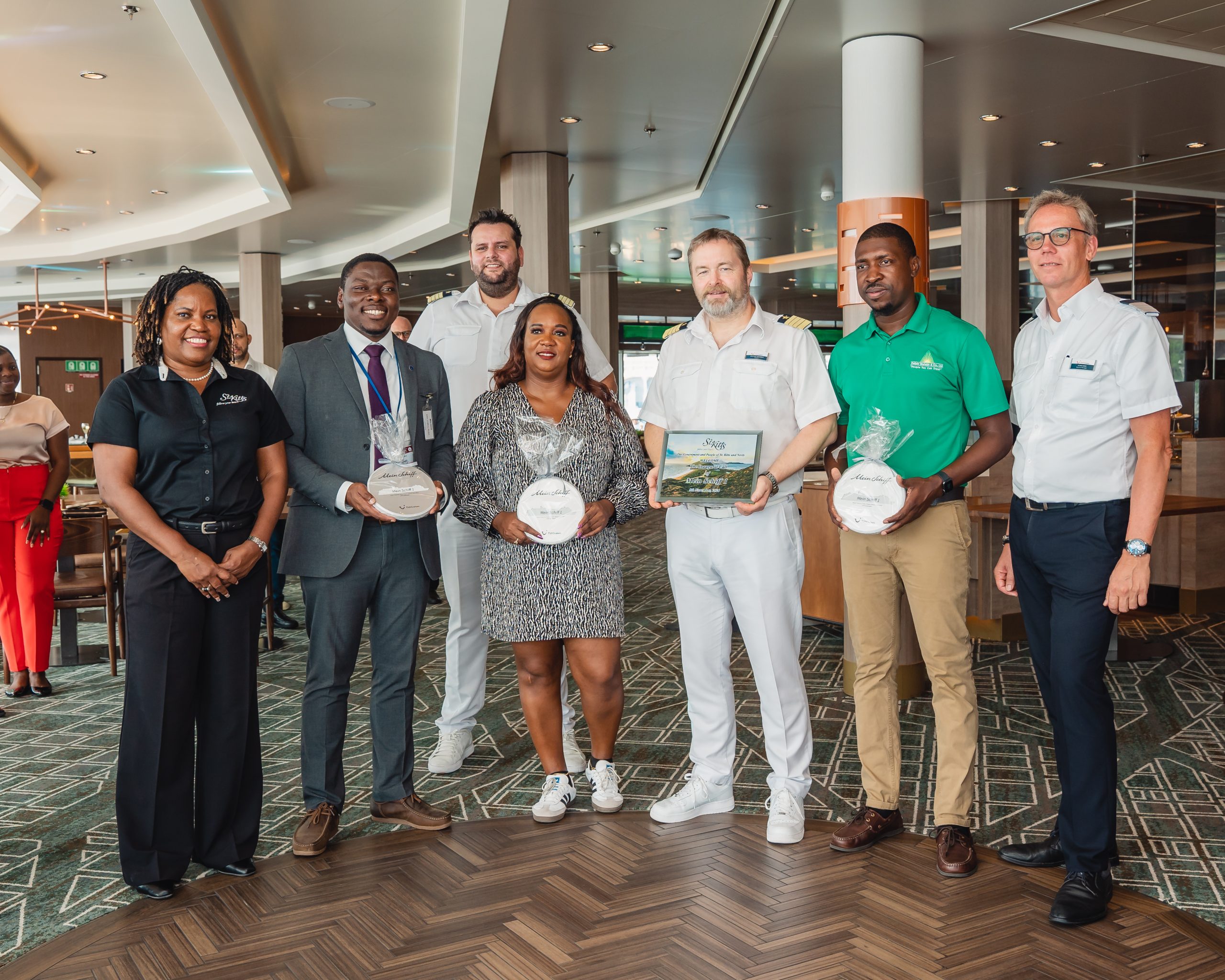 St. Kitts Welcomes the New Mein Schiff I on its Inaugural Call to the Destination