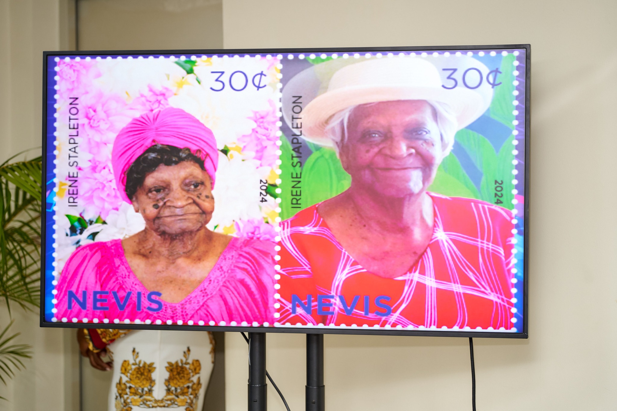 Ministry of Communications and Posts Honours Three Nevisians with Centenarian Stamps