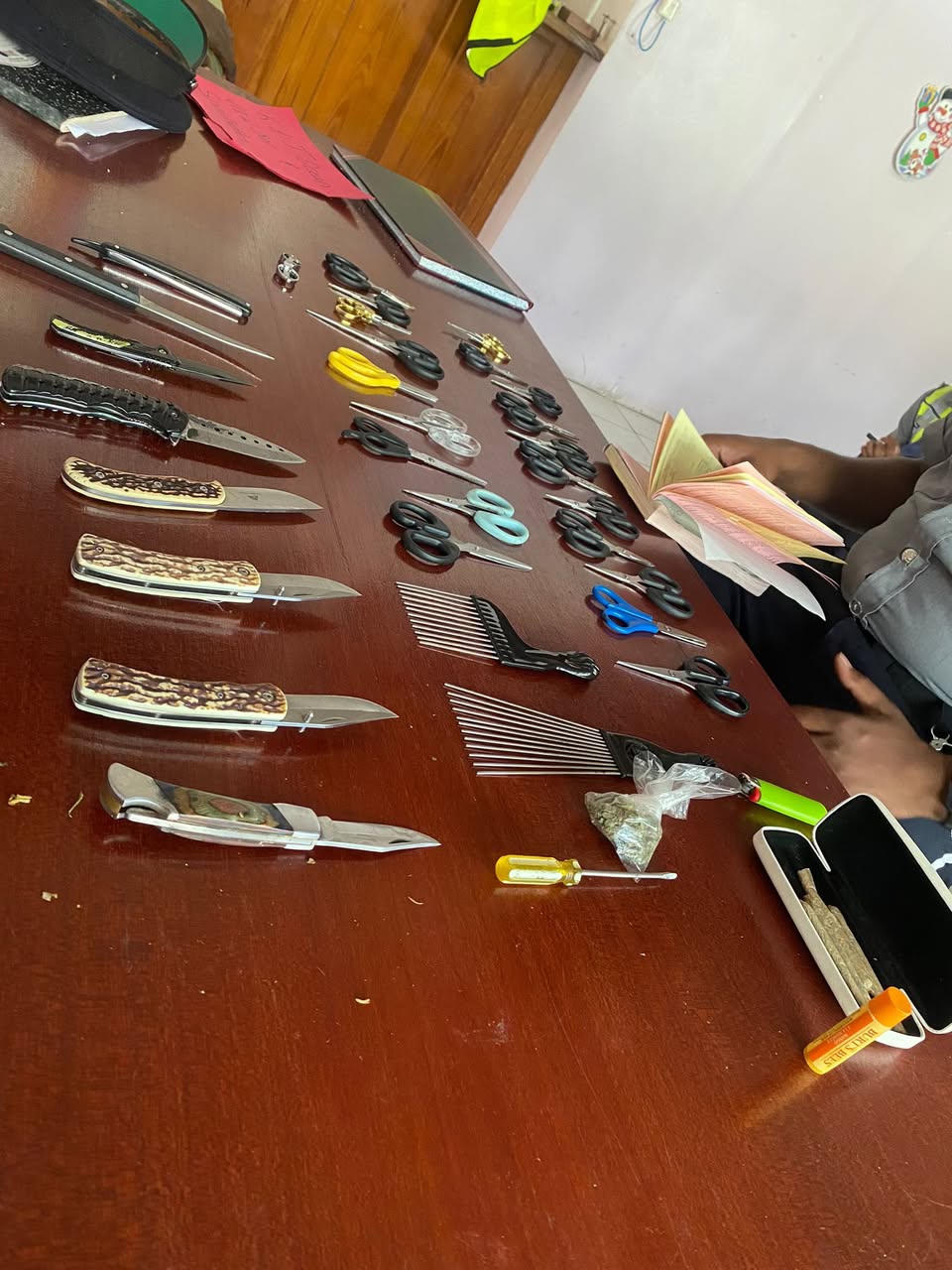 Confiscation of Various Weapons