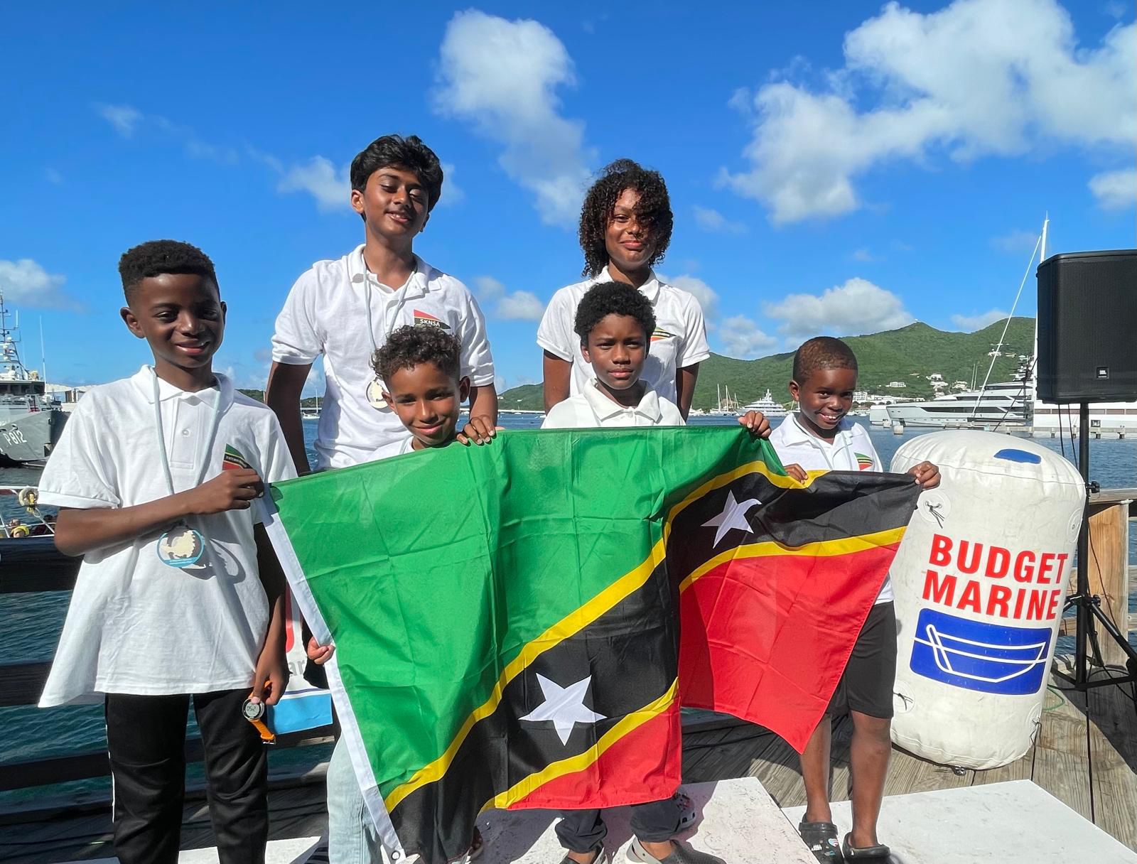 Six  SKNSA Sailors Compete at the 19th Edition of Budget Marine Optimist Dinghy Championships