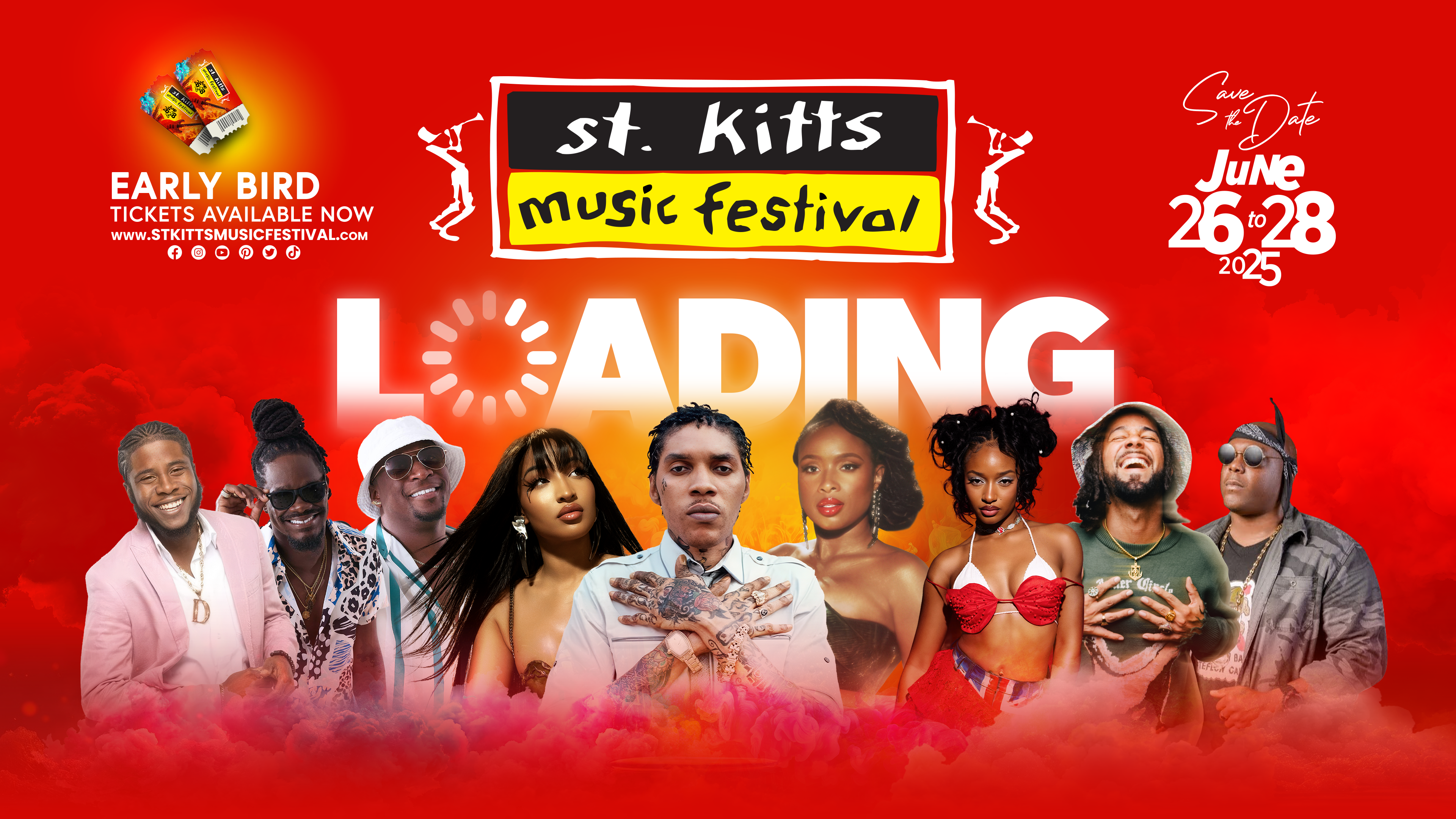 First Wave of Artists Announced for the 2025 St. Kitts Music Festival