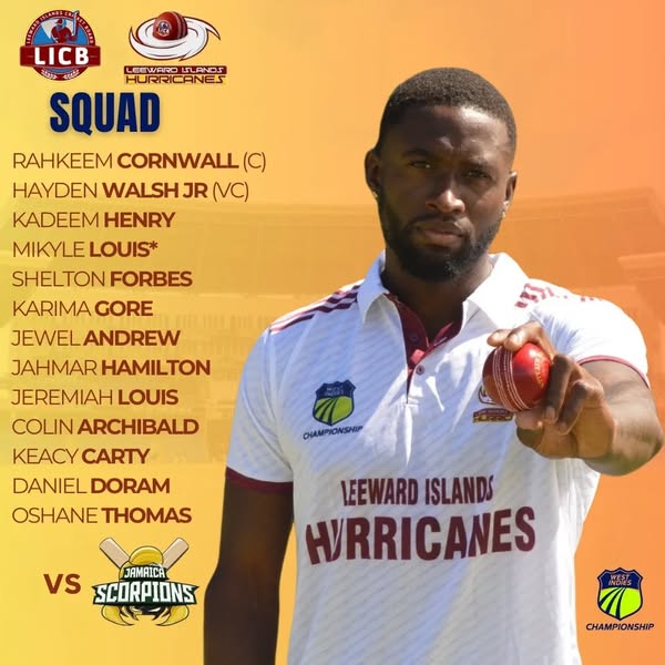 Cricket : Leewards Hurricanes Make Changes for Second Round