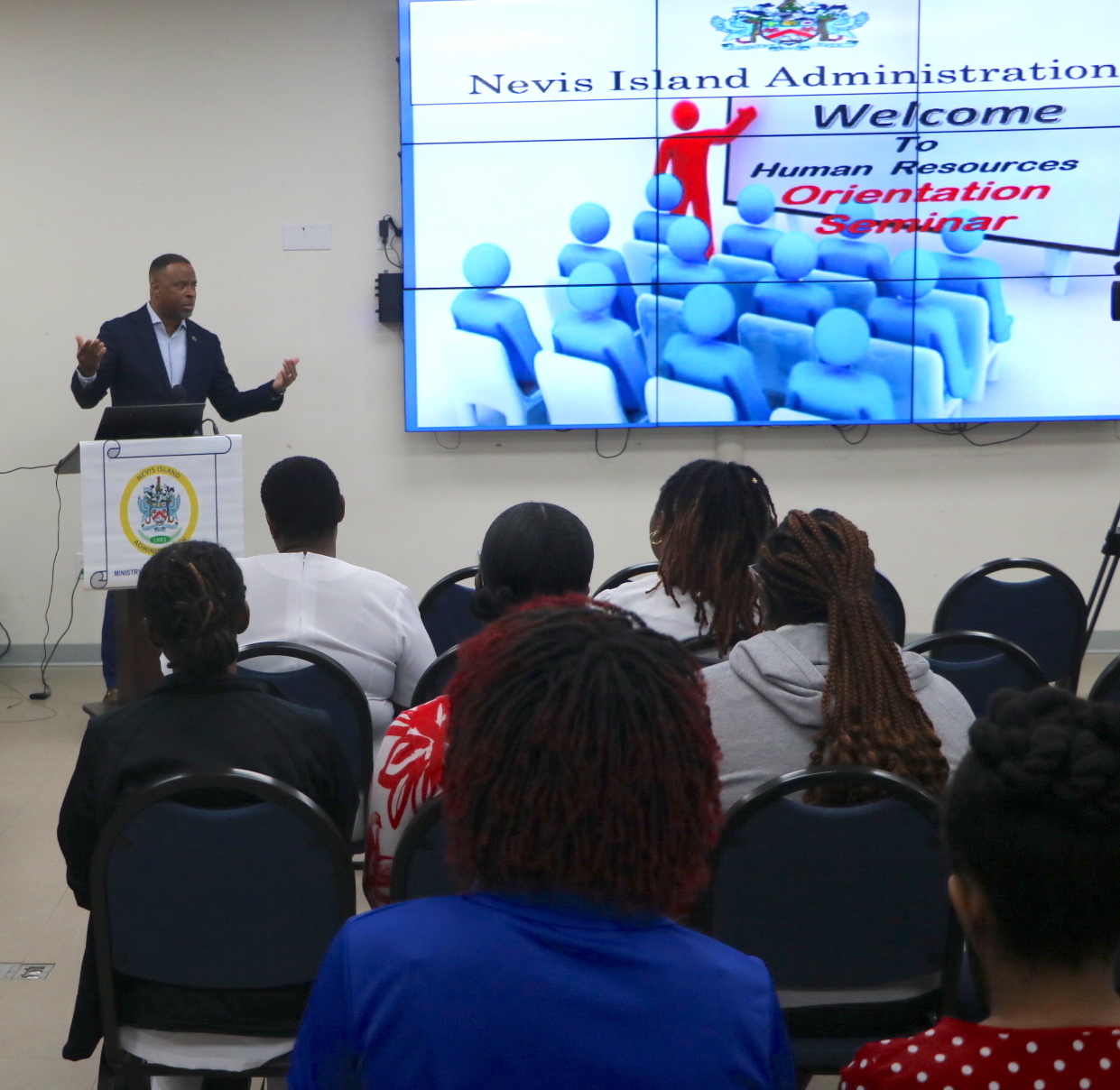 Premier Brantley Urges New NIA Employees to Uphold Professionalism and Respect in Their Roles
