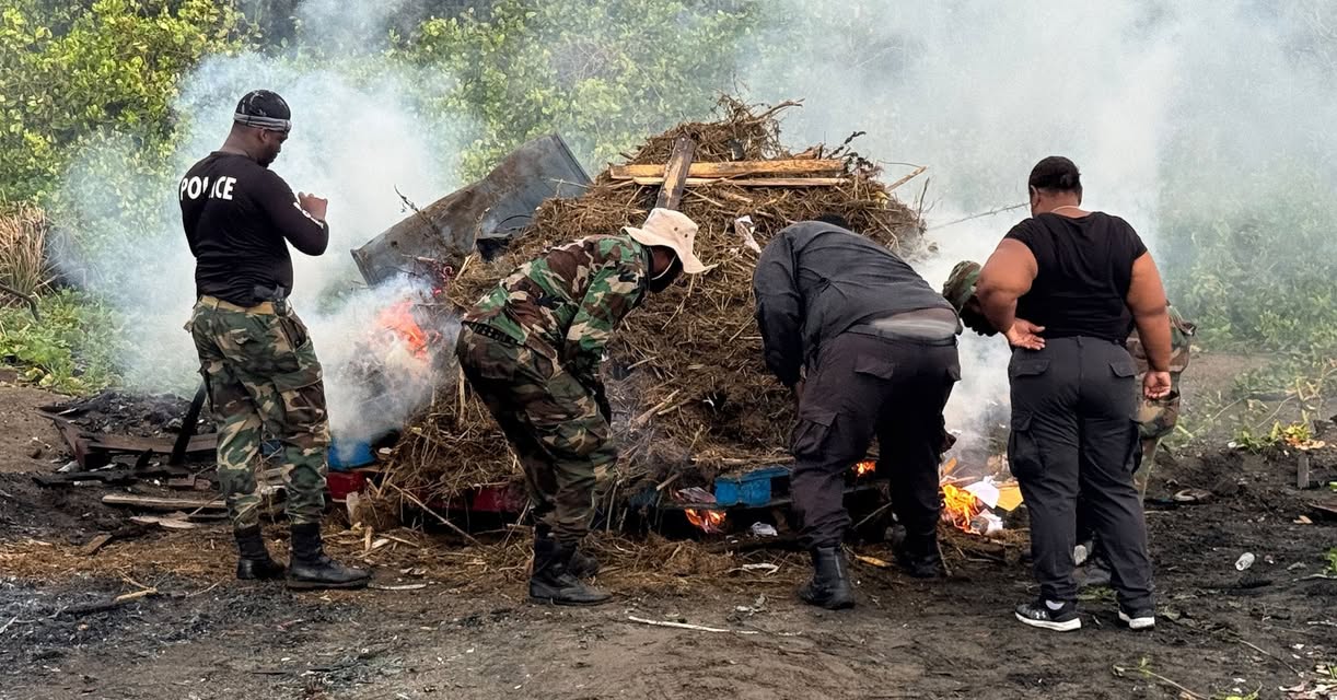 (RSCNPF)-Narcotics Unit Destroy Contraband Items