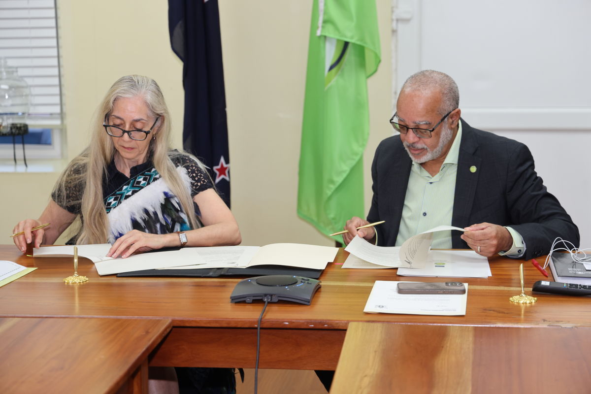 The Organization Of Eastern Caribbean States And New Zealand Sign An Agreement To Enhance Geothermal Energy Development In The Eastern Caribbean.