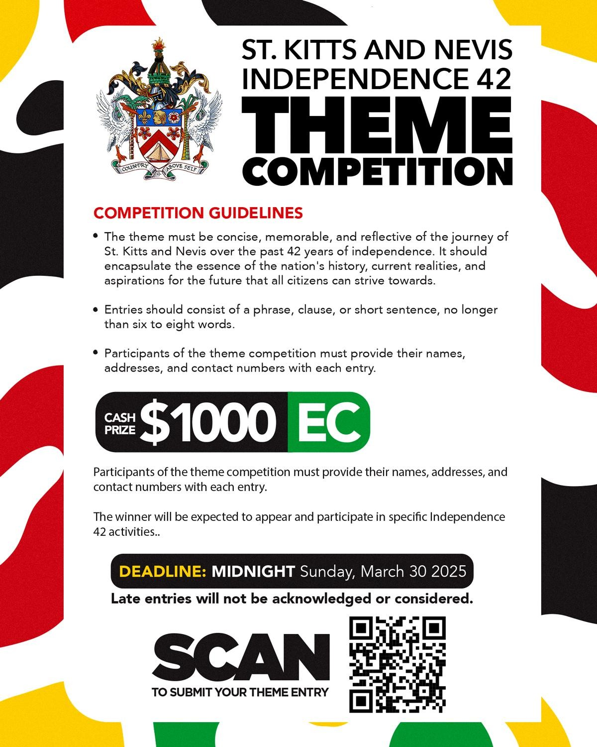 Persons Encouraged to Participate in the SKN Independence 42 Theme Competition
