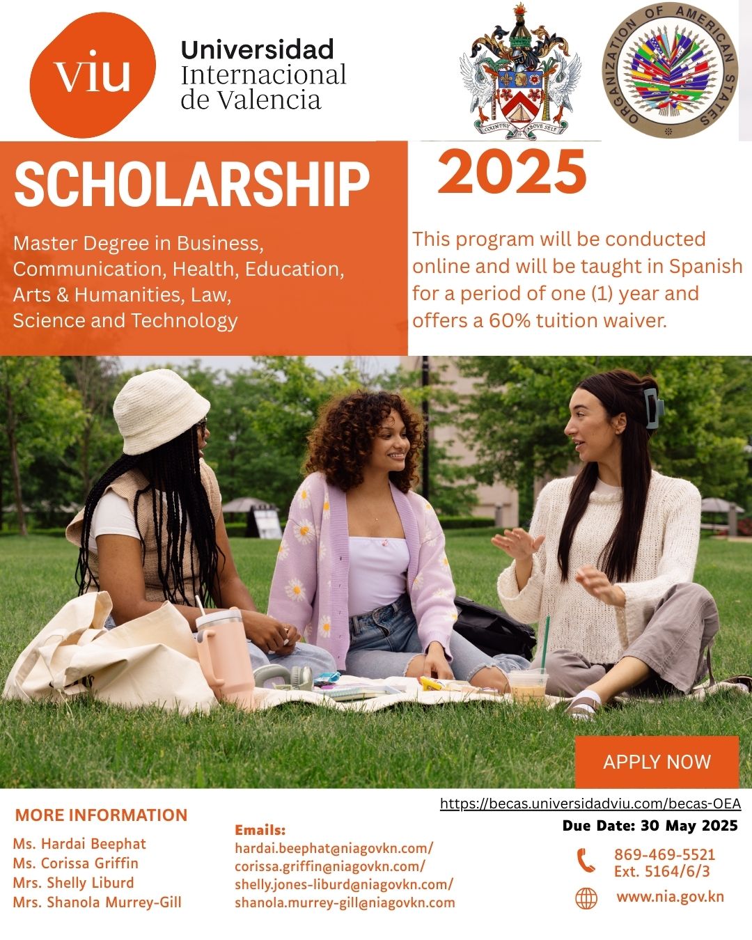OAS/ Universidad Internacional de Valencia Scholarship 2025 Offer